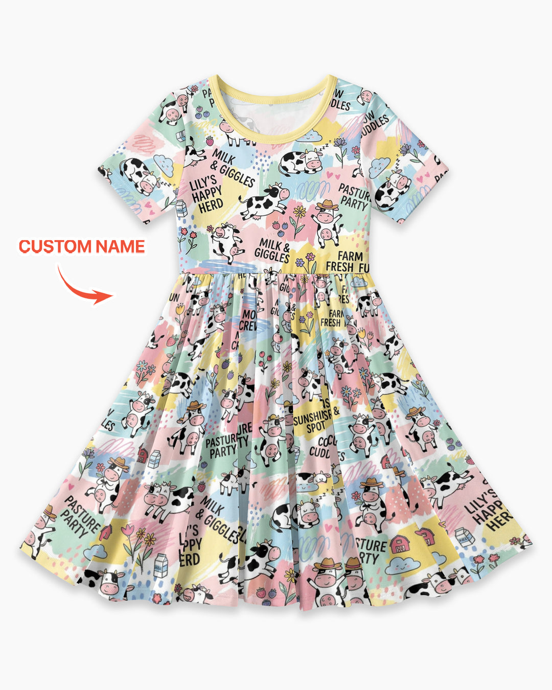 Custom Name Can’t Keep Us In The Barn Bamboo Twirl Dress