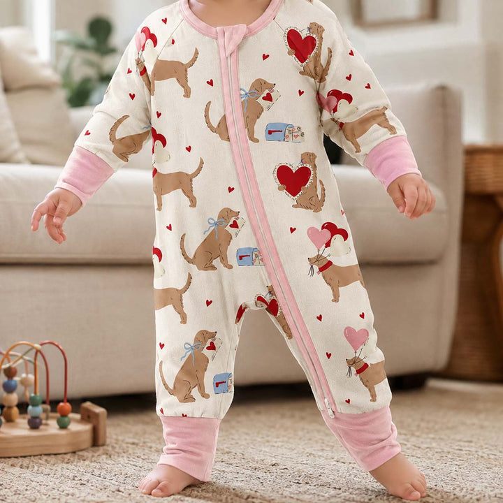 Valentine Love Dogs Bamboo Convertible Zippy