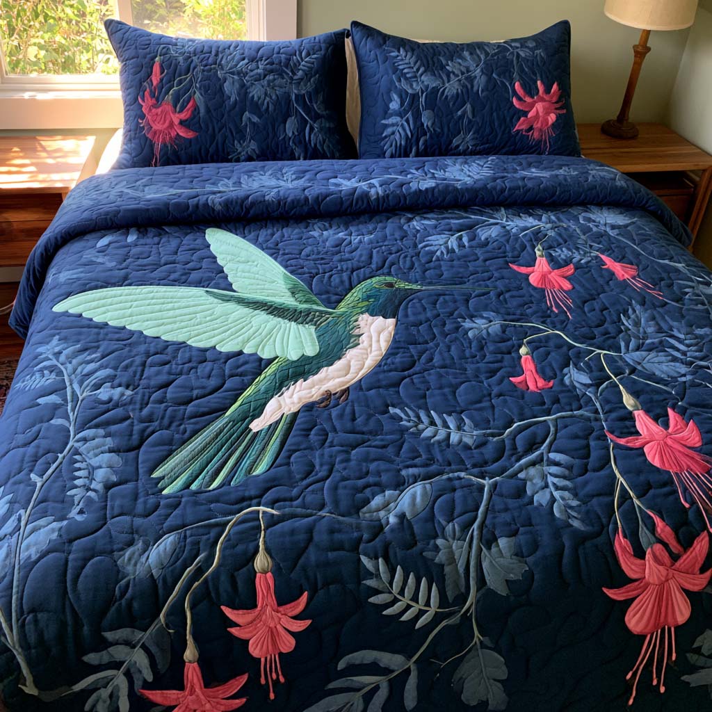 Vibrant Garden Escape Bamboo Quilt Bedding Set