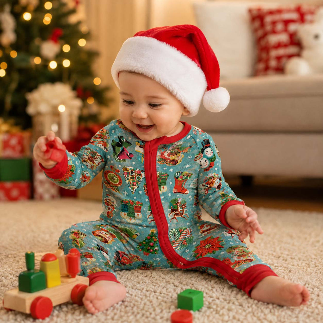 Vintage Christmas Cutouts Bamboo Convertible Zippy