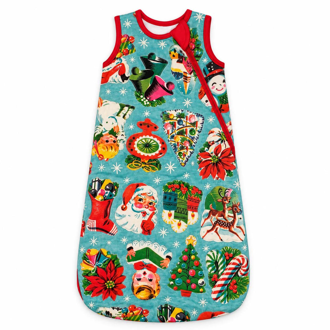 Vintage Christmas Cutouts Bamboo Sleep Bag