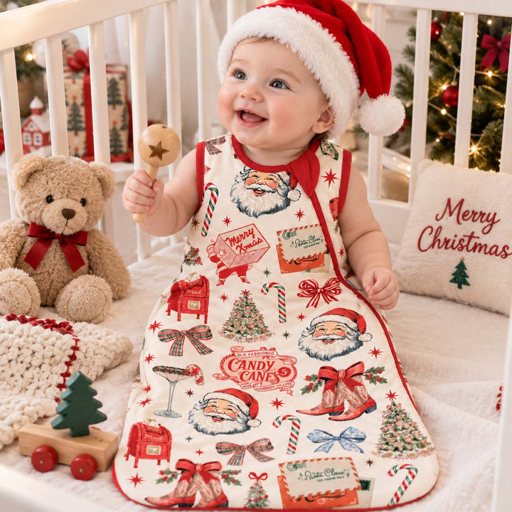 Vintage Christmas Mail Bamboo Sleep Bag