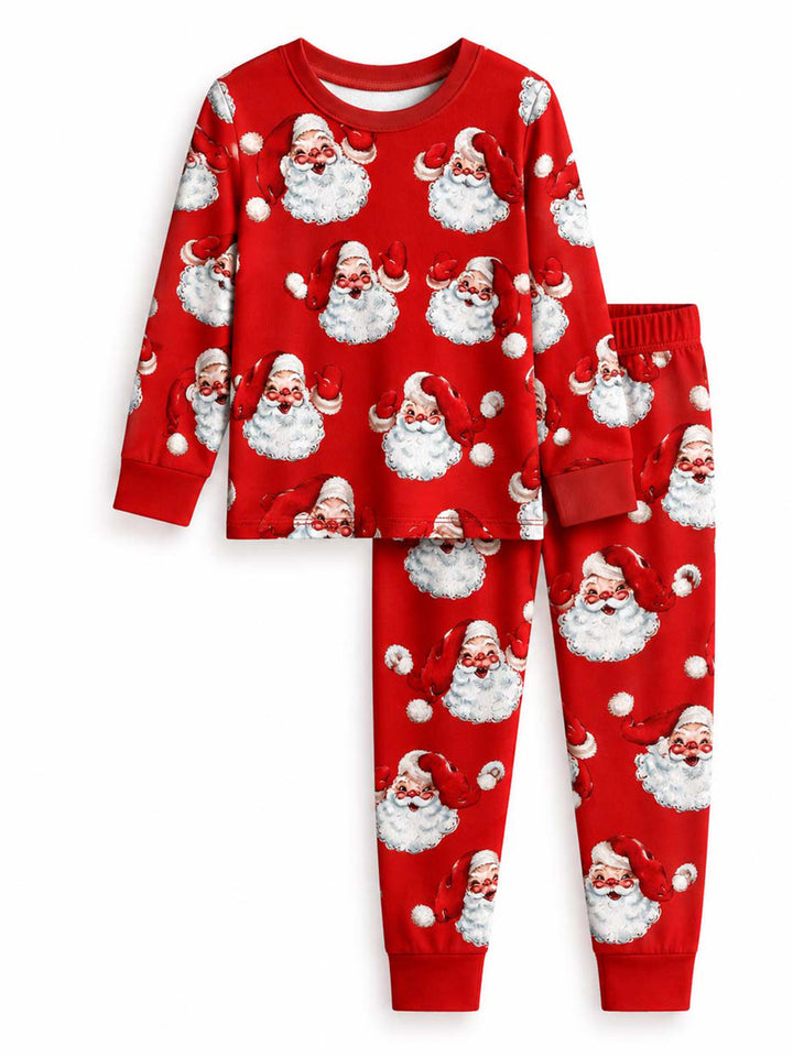 Vintage Jolly Santa Bamboo Men's Pajama Set