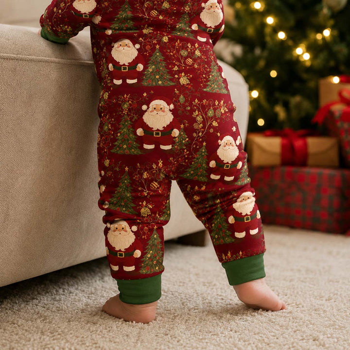 Vintage Santa Christmas Elegance Bamboo Convertible Zippy