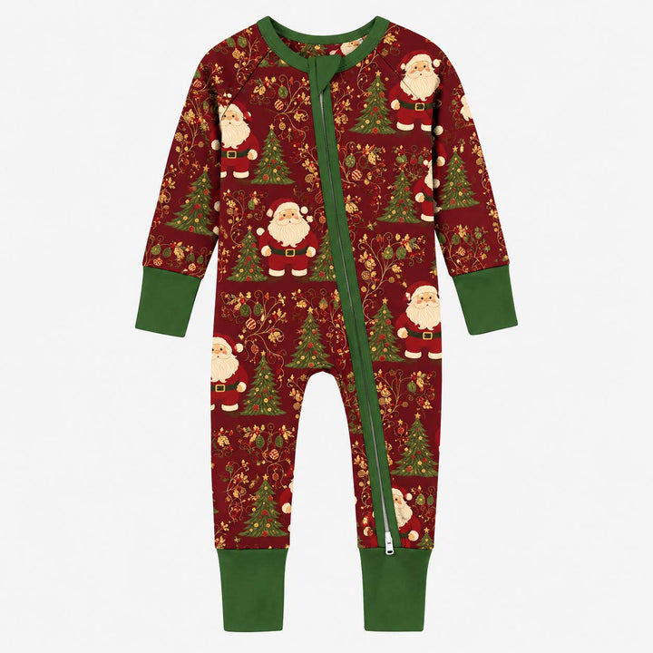 Vintage Santa Christmas Elegance Bamboo Convertible Zippy