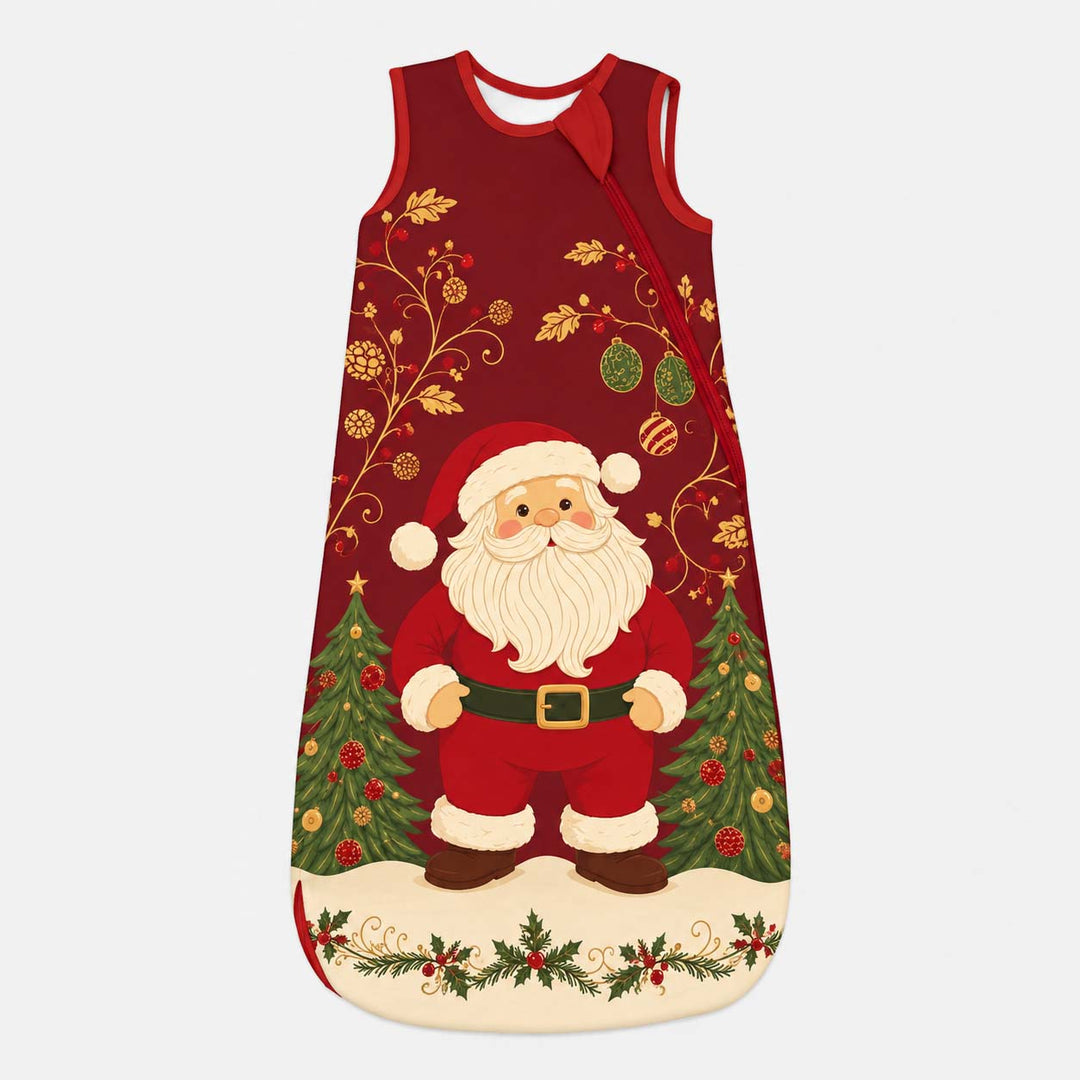Vintage Santa Christmas Elegance Bamboo Sleep Bag