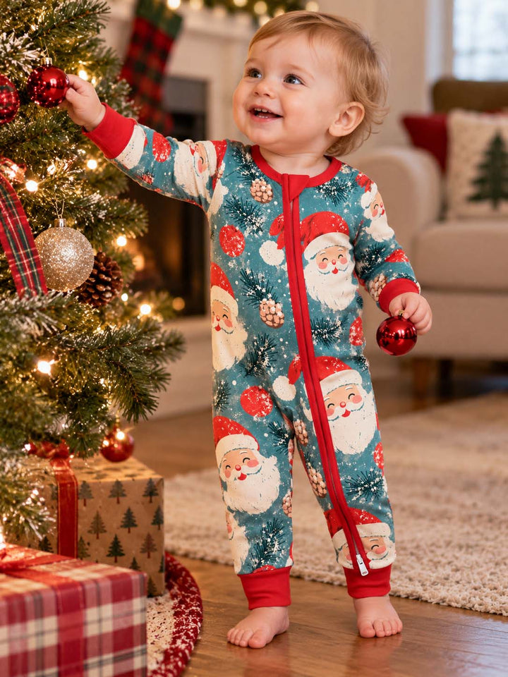 Vintage Santa Christmas Bamboo Convertible Zippy