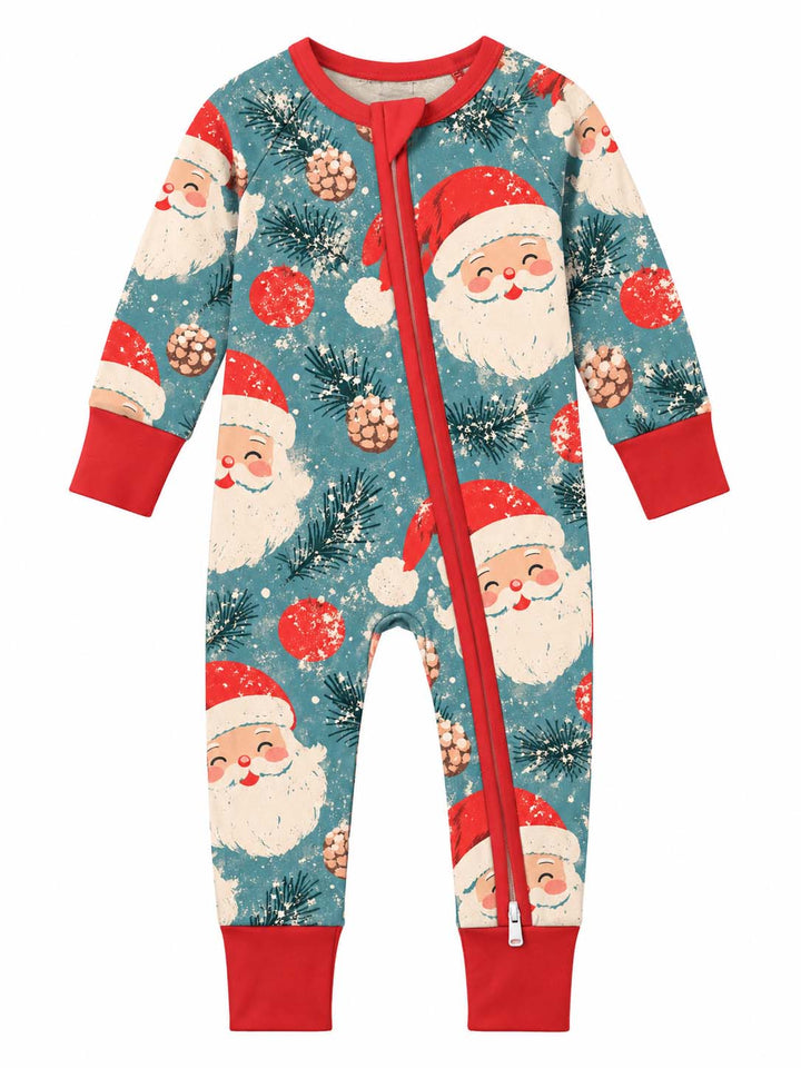 Vintage Santa Christmas Bamboo Convertible Zippy