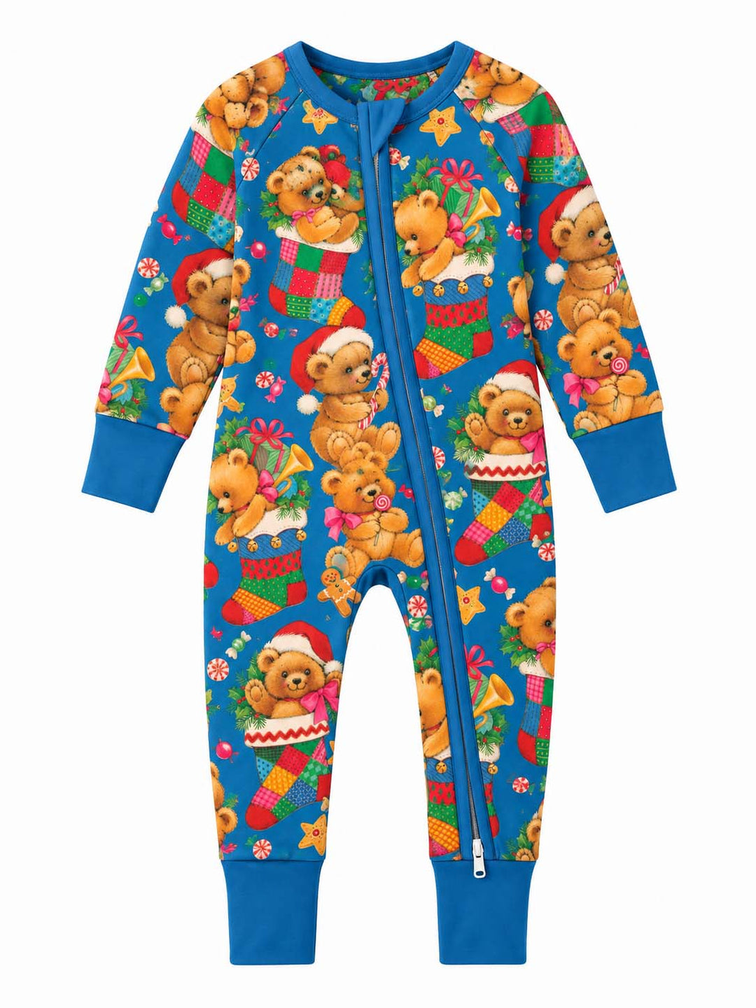 Vintage Teddy Christmas Bamboo Convertible Zippy