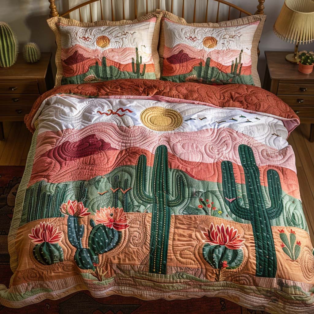 Warm Desert Spirit Bamboo Quilt Bedding Set