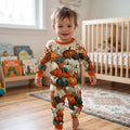 Warm Harvest Days Bamboo Two Piece Long Sleeve Pajama Set
