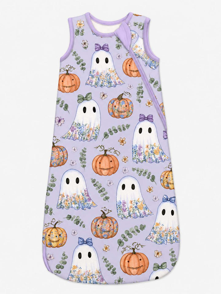 Watercolor Ghost Garden Bamboo Sleep Bag