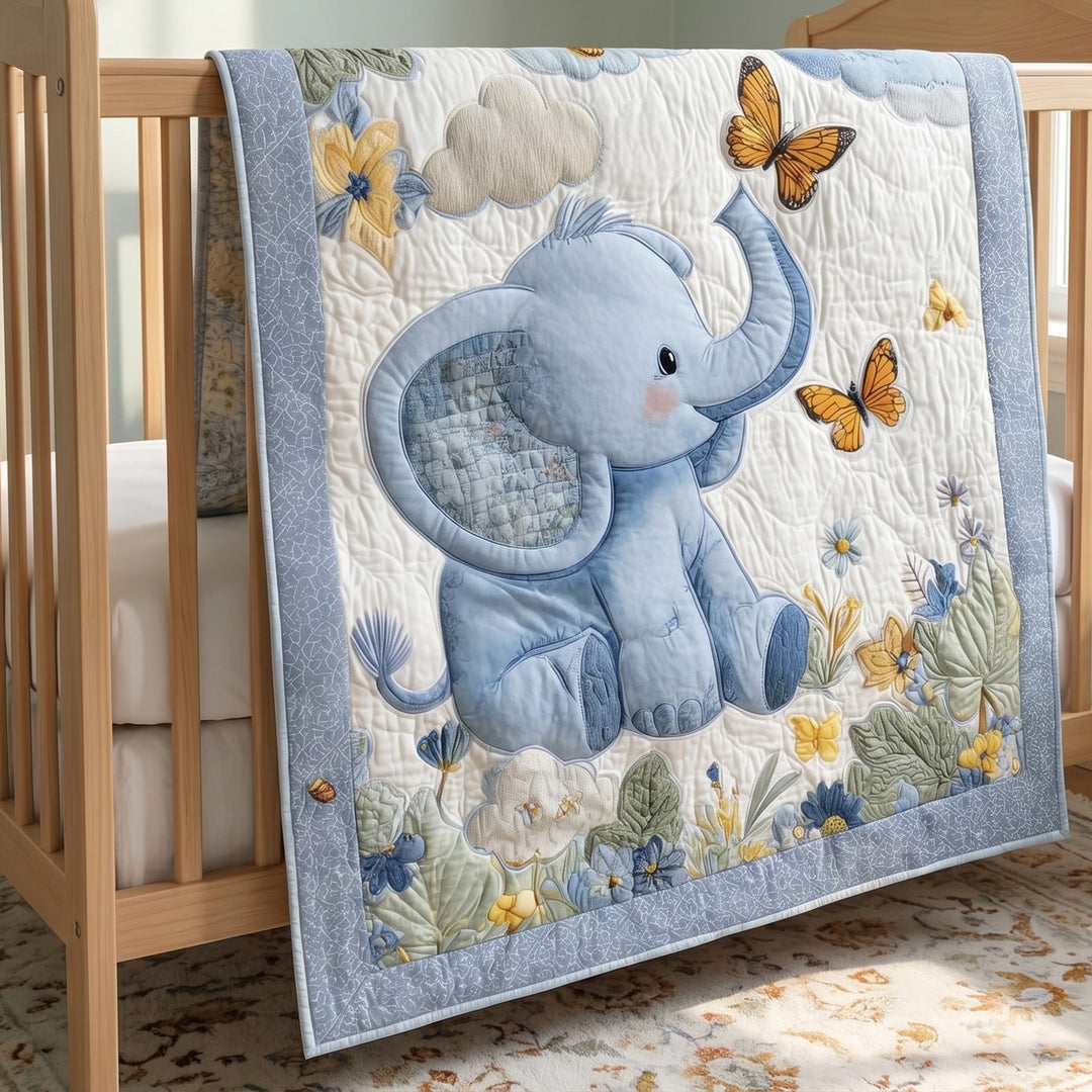 Wild Elephant Bamboo Quilt Blanket