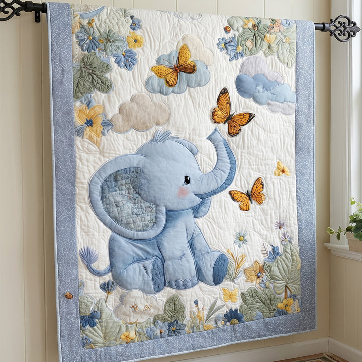 Wild Elephant Bamboo Quilt Blanket