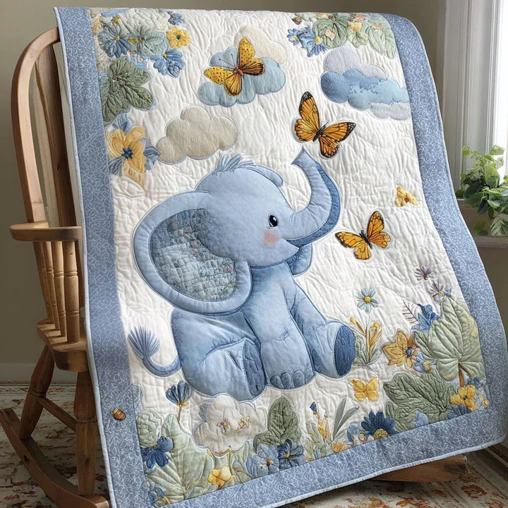 Wild Elephant Bamboo Quilt Blanket