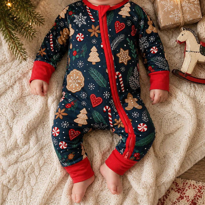 Winter Gingerbread Sweets Bamboo Convertible Zippy