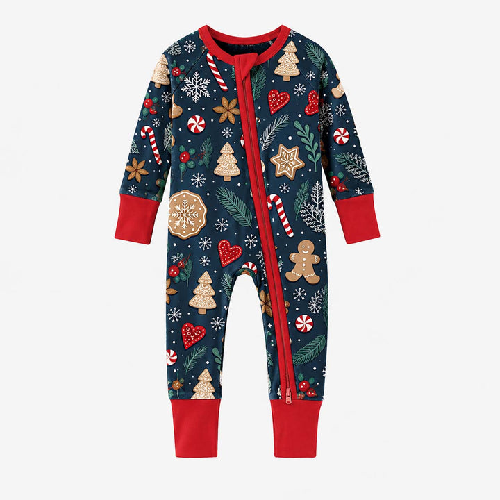 Winter Gingerbread Sweets Bamboo Convertible Zippy