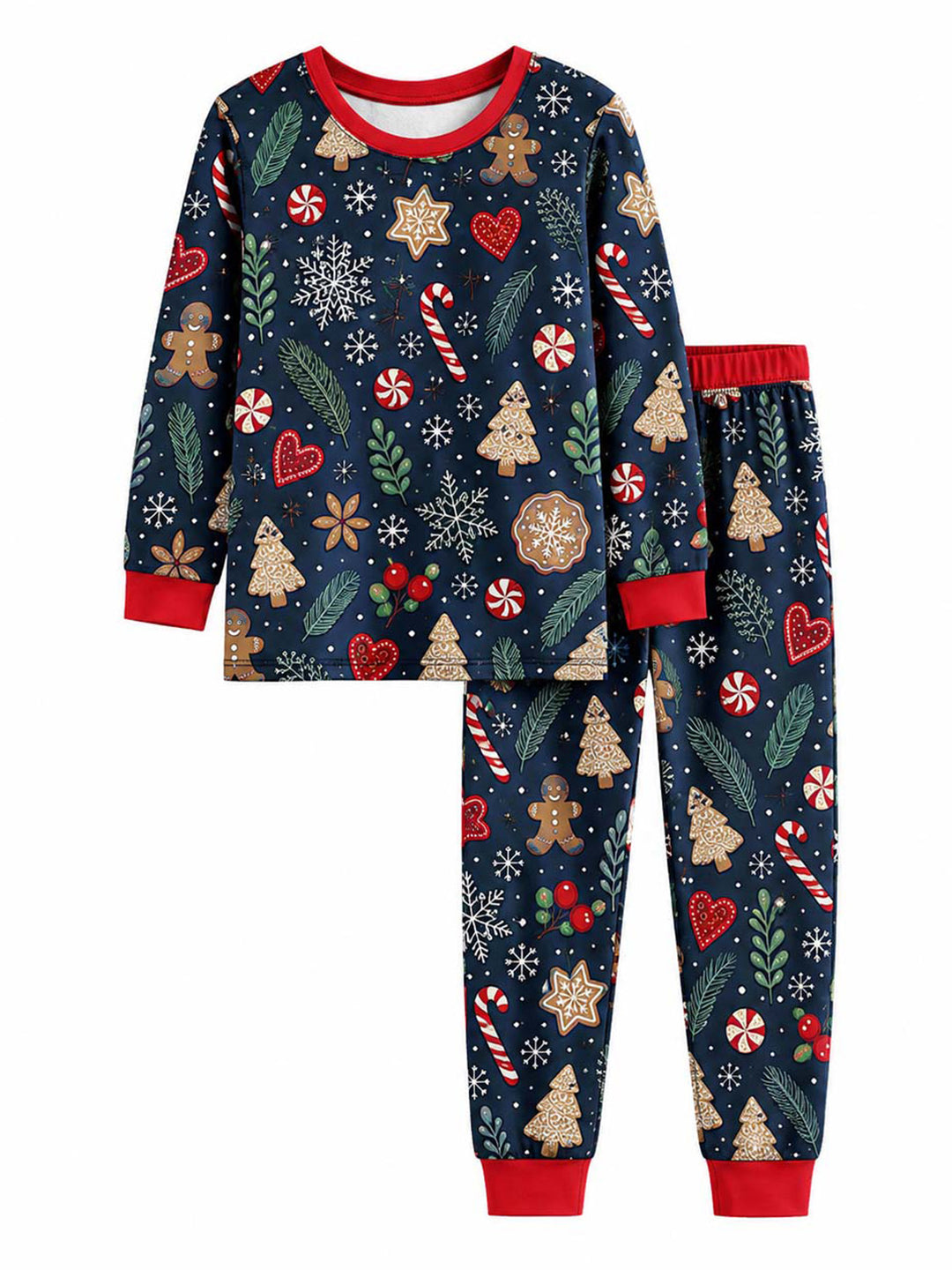 Winter Gingerbread Sweets Bamboo Men's Pajama Set