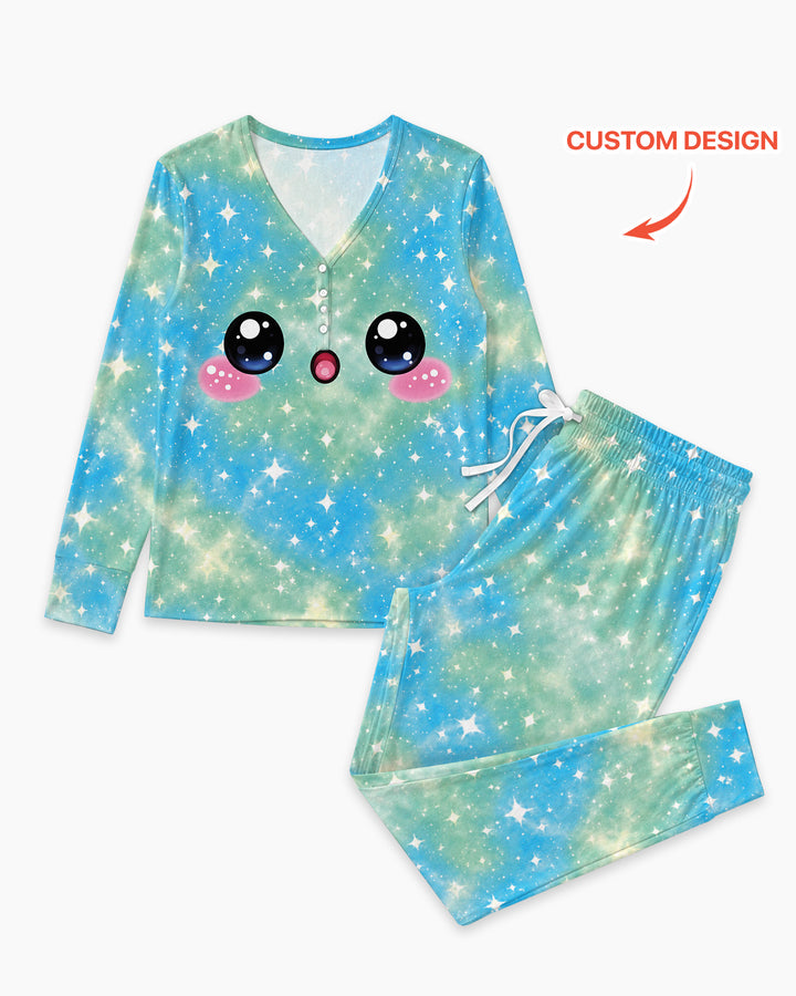 Matching Squishy Dumplings Costume Bamboo Women Pajama Set