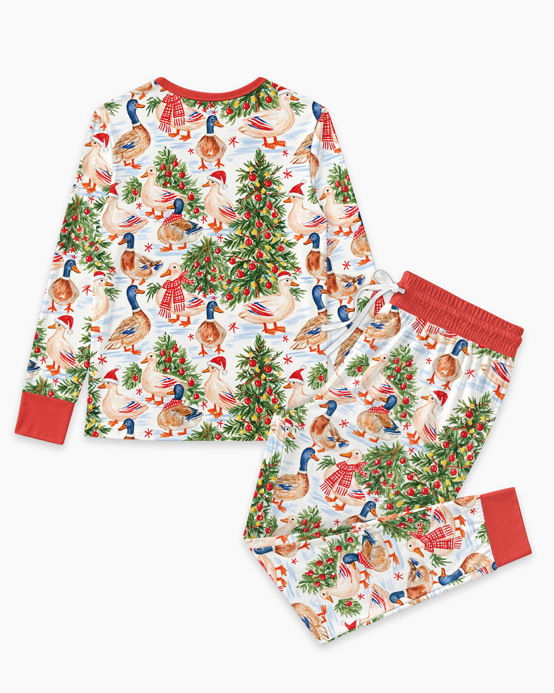 Christmas and Duck Bamboo Women Pajama Set