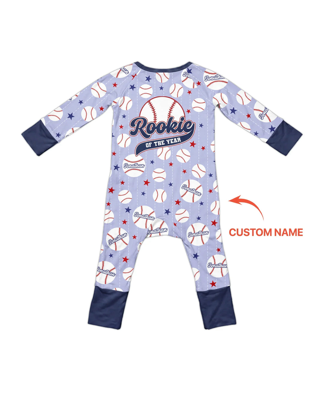 Custom Name Rookie of The Year Matching Bamboo Convertible Zippy