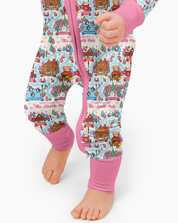 Pink North Pole Adventure Bamboo Convertible Zippy