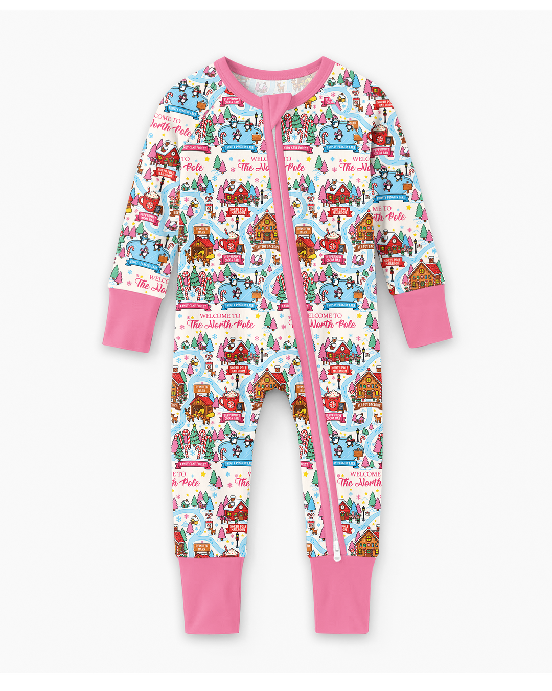 Pink North Pole Adventure Bamboo Convertible Zippy