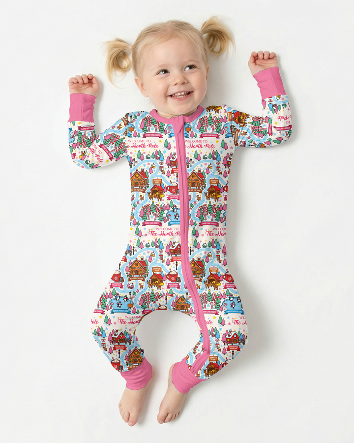 Pink North Pole Adventure Bamboo Convertible Zippy