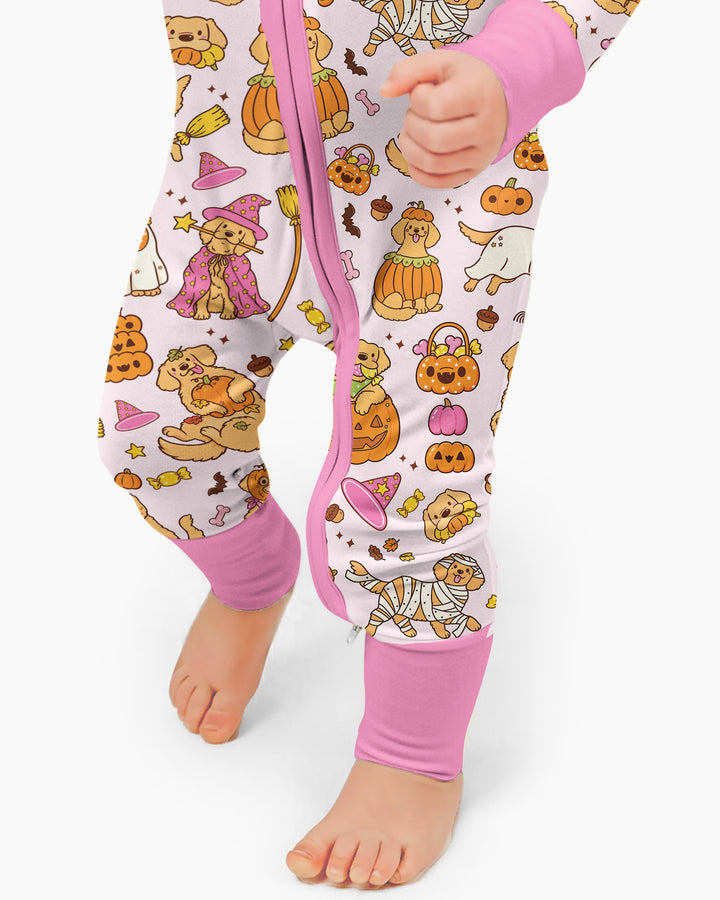 Spooky Golden Pups Bamboo Convertible Zippy