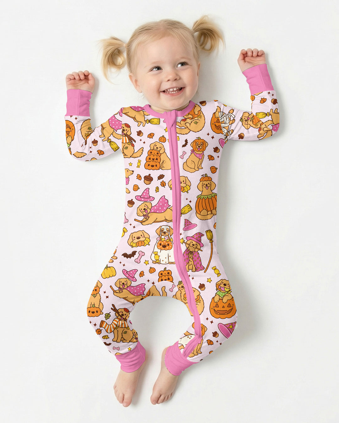 Spooky Golden Pups Bamboo Convertible Zippy