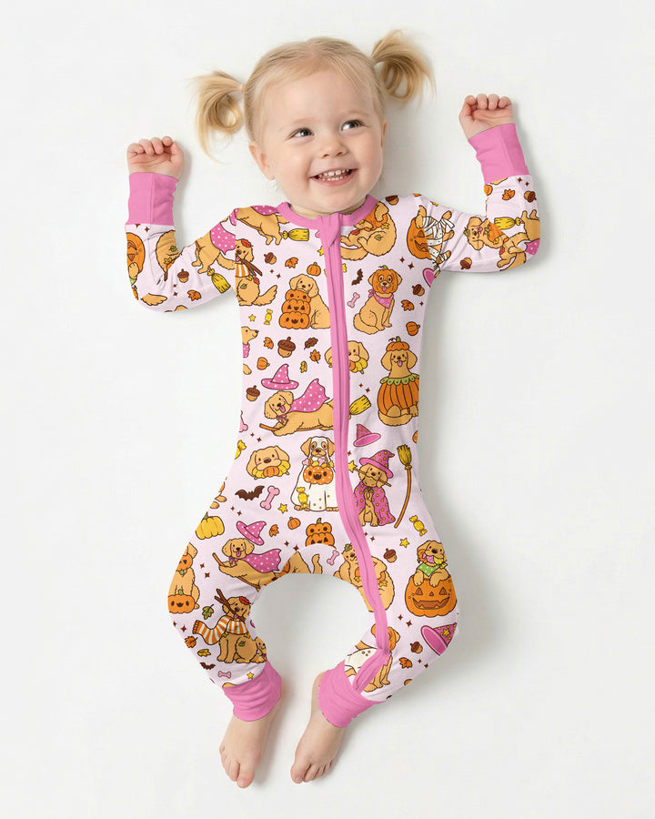 Spooky Golden Pups Bamboo Convertible Zippy