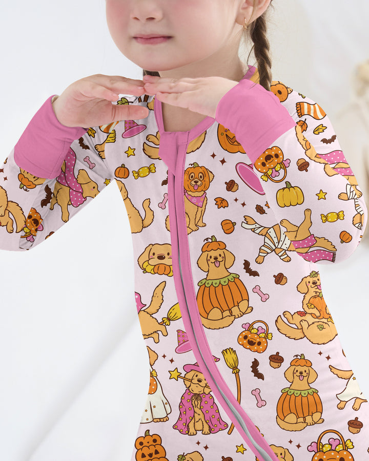 Spooky Golden Pups Bamboo Convertible Zippy