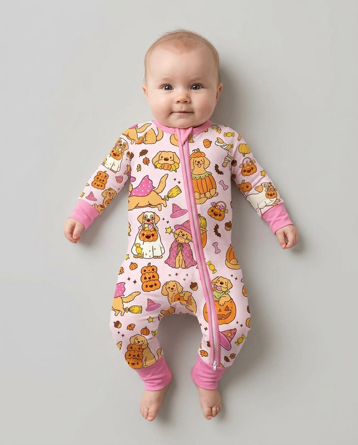 Spooky Golden Pups Bamboo Convertible Zippy