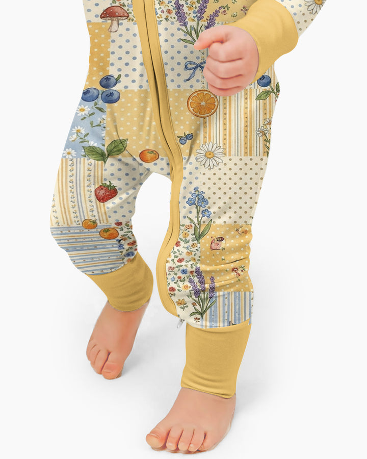 Lavender Orange Jam Bamboo Convertible Zippy