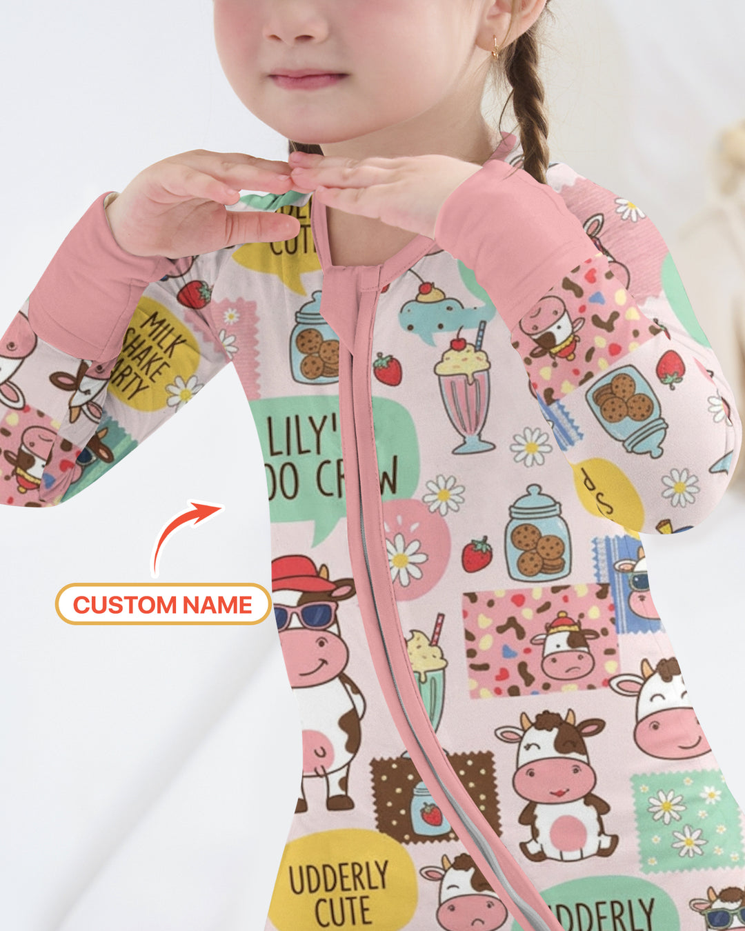 Custom Name The Milkshake Secret Society Bamboo Convertible Zippy