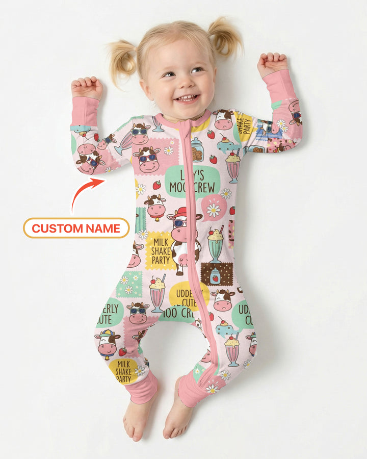 Custom Name The Milkshake Secret Society Bamboo Convertible Zippy