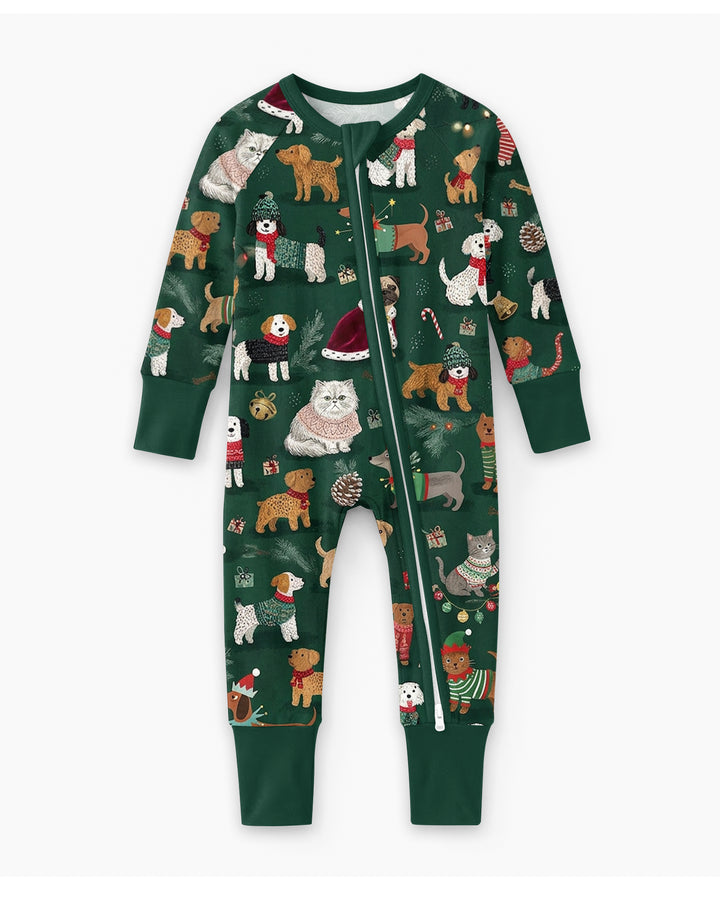 Winter Wonderland Bow Wow Bamboo Convertible Zippy