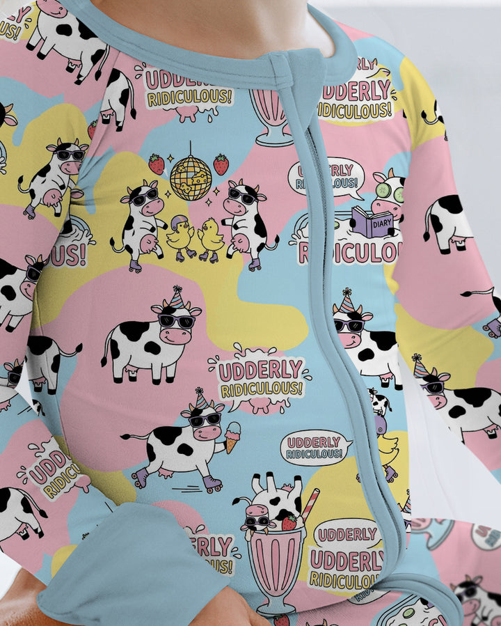 Too Ridiculous To Moo Bamboo Convertible Zippy
