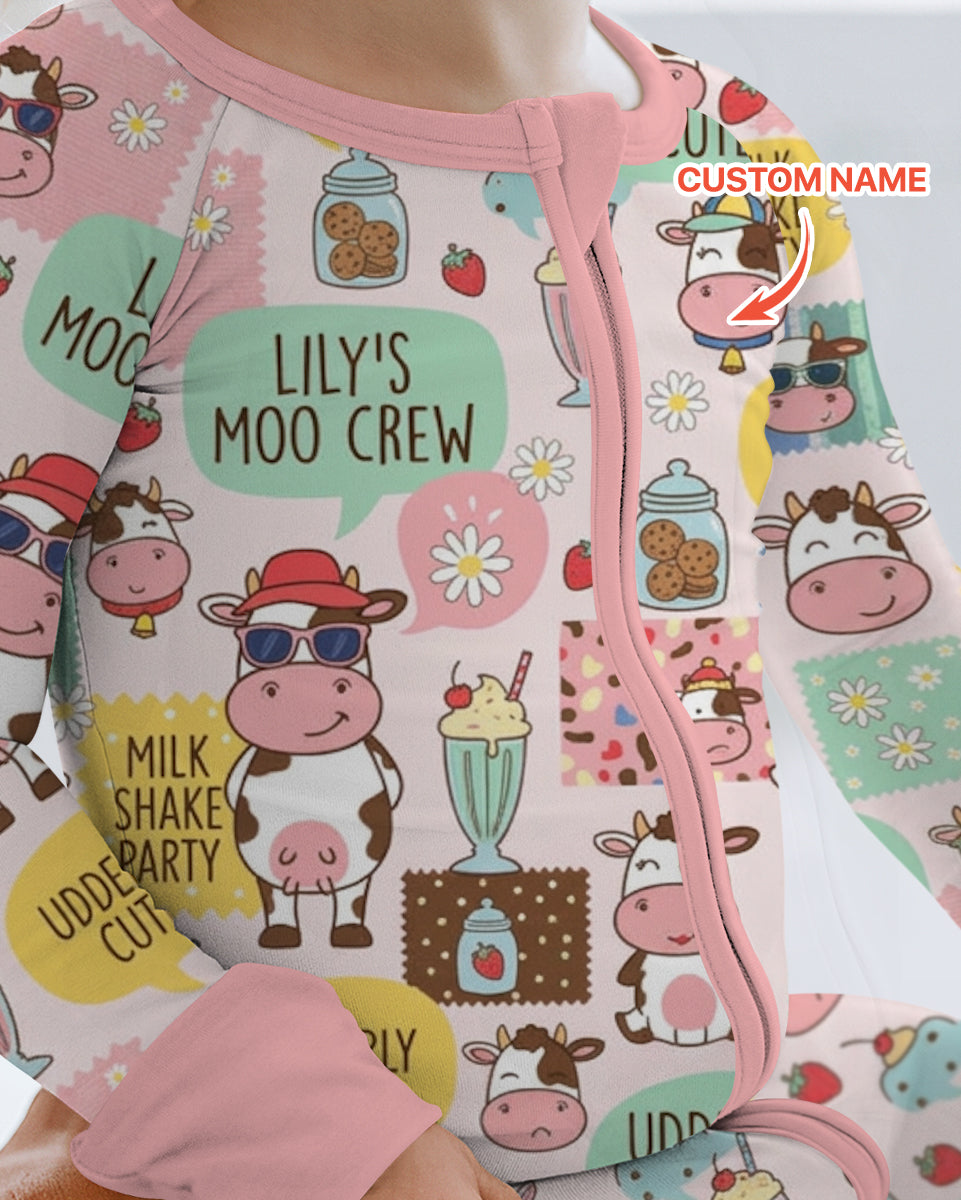 Custom Name The Milkshake Secret Society Bamboo Convertible Zippy