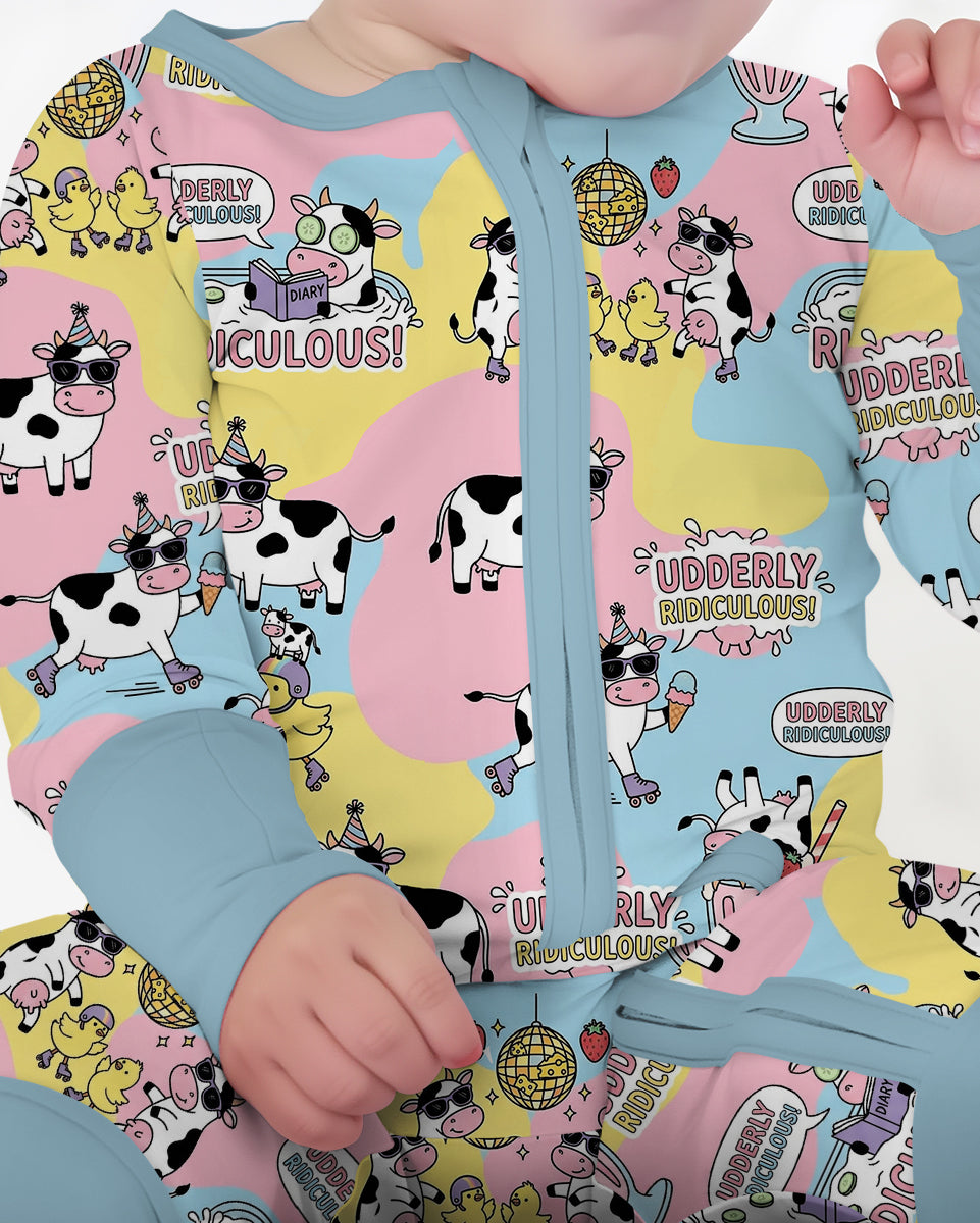 Too Ridiculous To Moo Bamboo Convertible Zippy