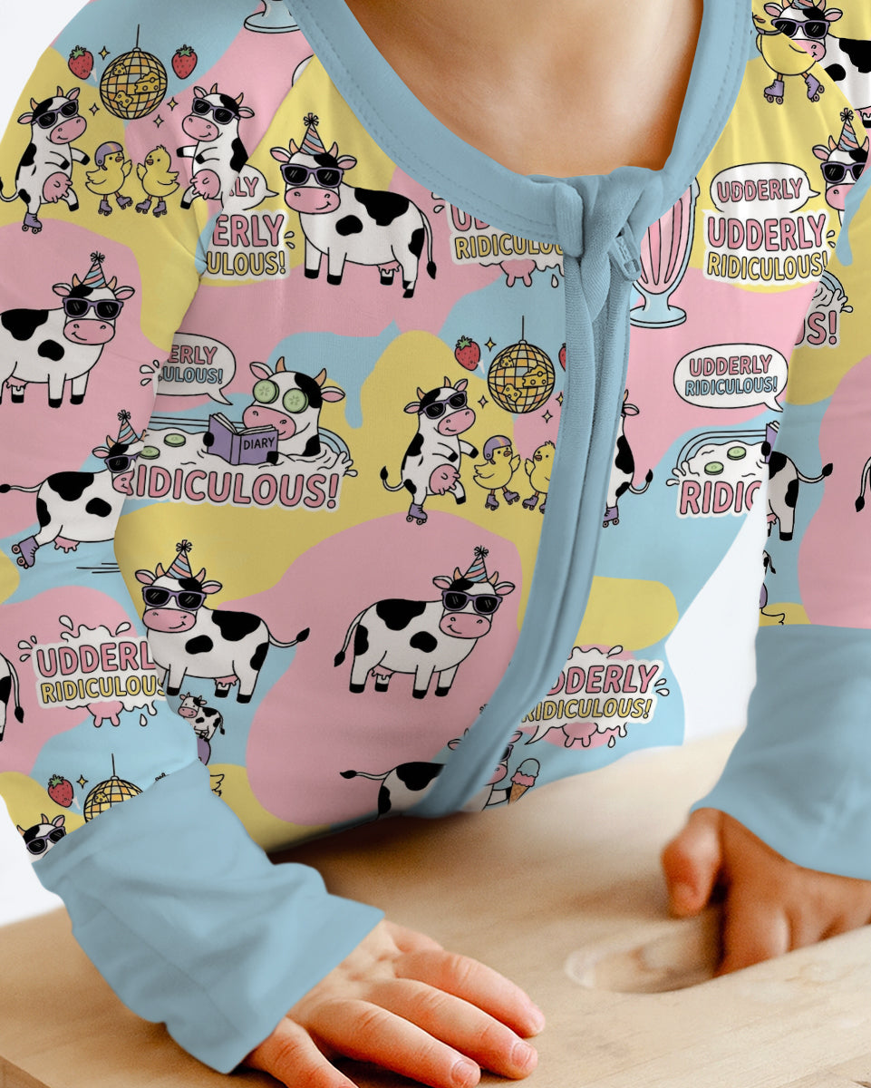 Too Ridiculous To Moo Bamboo Convertible Zippy