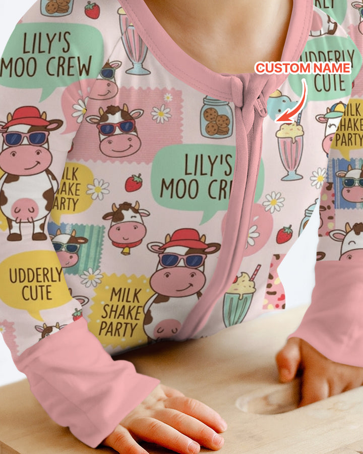Custom Name The Milkshake Secret Society Bamboo Convertible Zippy