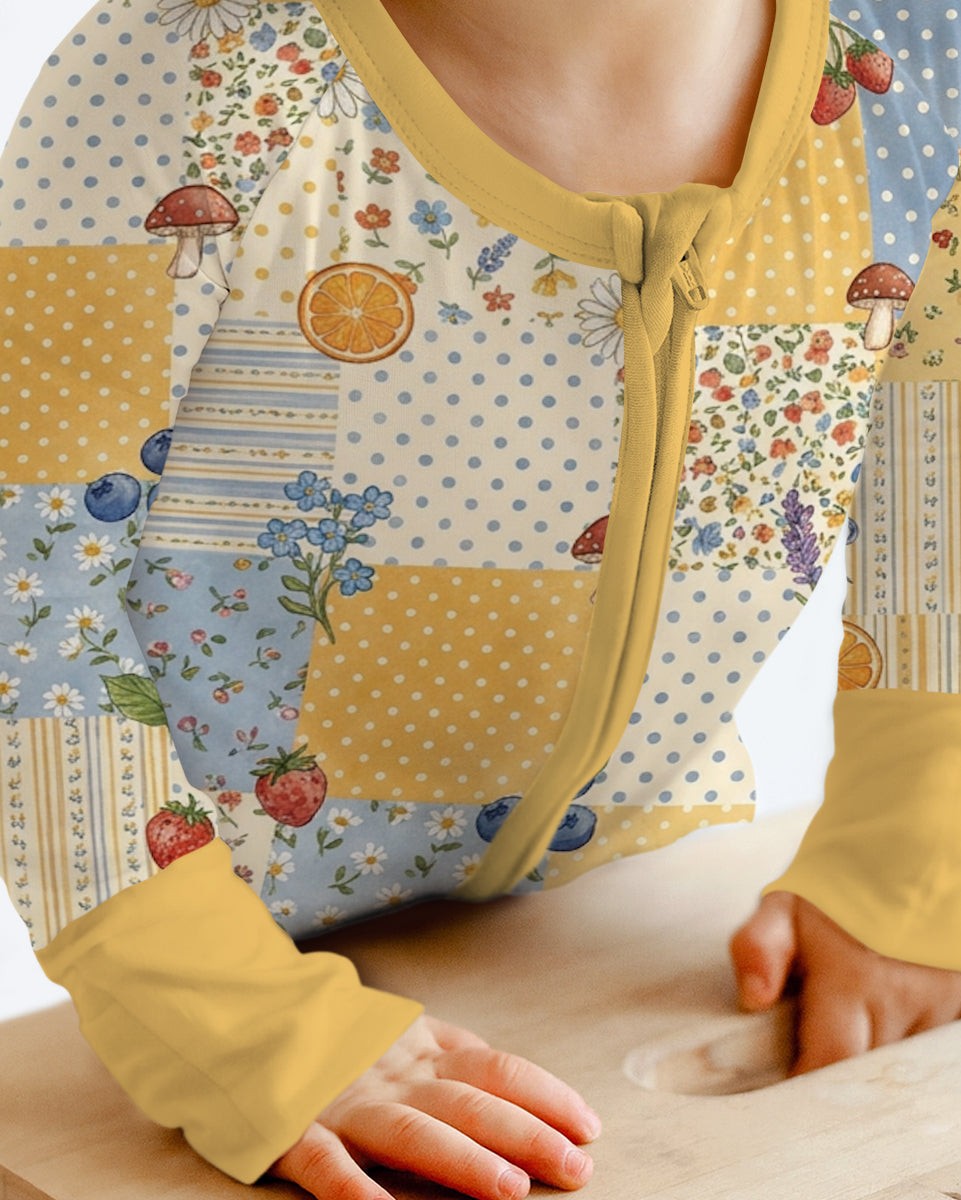 Lavender Orange Jam Bamboo Convertible Zippy