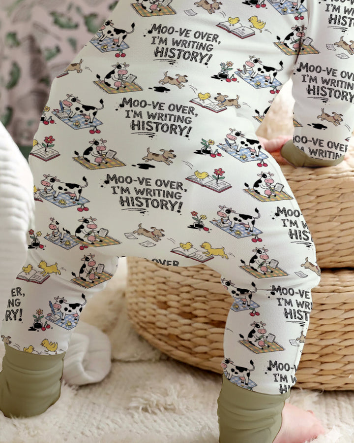 Writing Moo History Bamboo Convertible Zippy