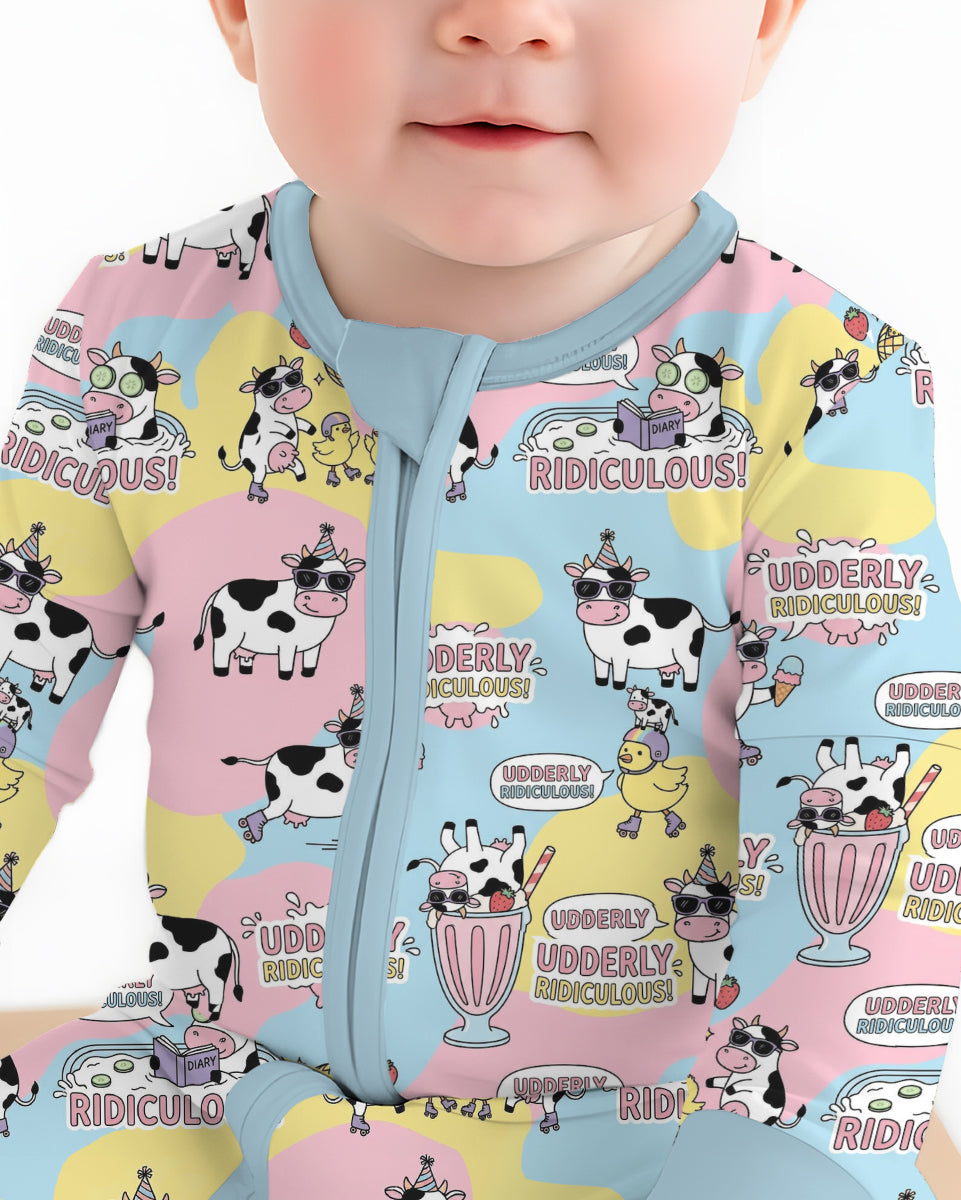 Too Ridiculous To Moo Bamboo Convertible Zippy