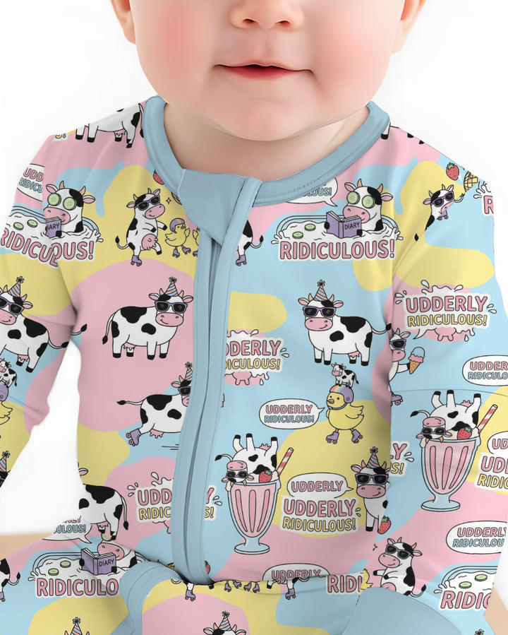 Too Ridiculous To Moo Bamboo Convertible Zippy