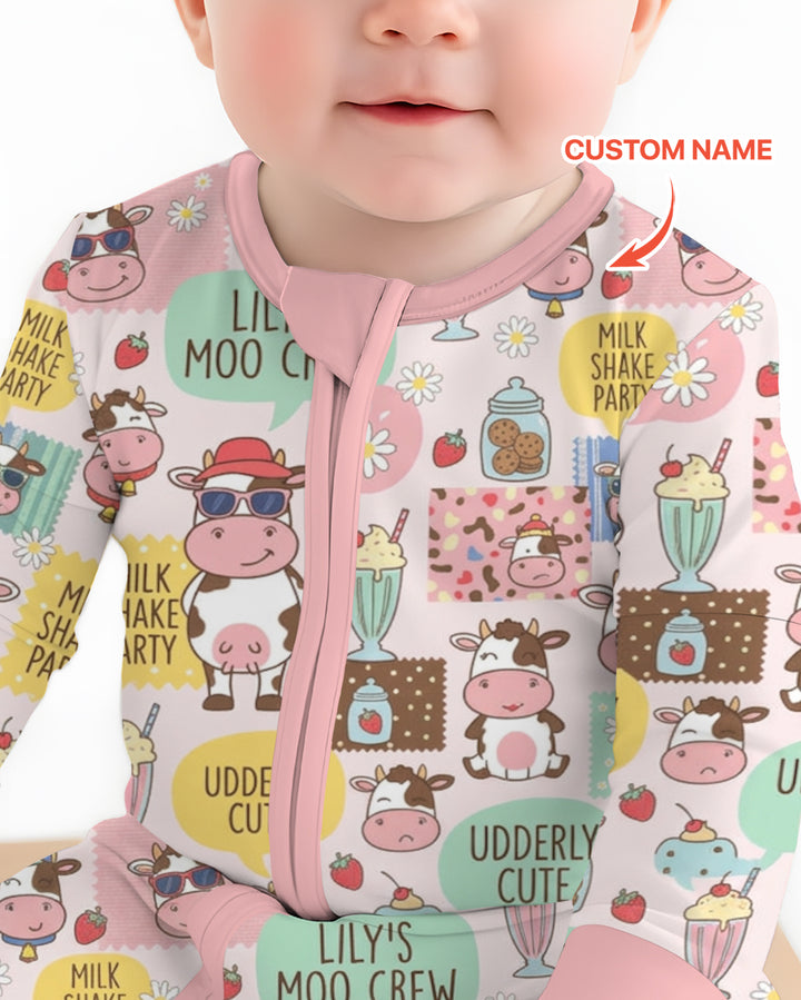 Custom Name The Milkshake Secret Society Bamboo Convertible Zippy