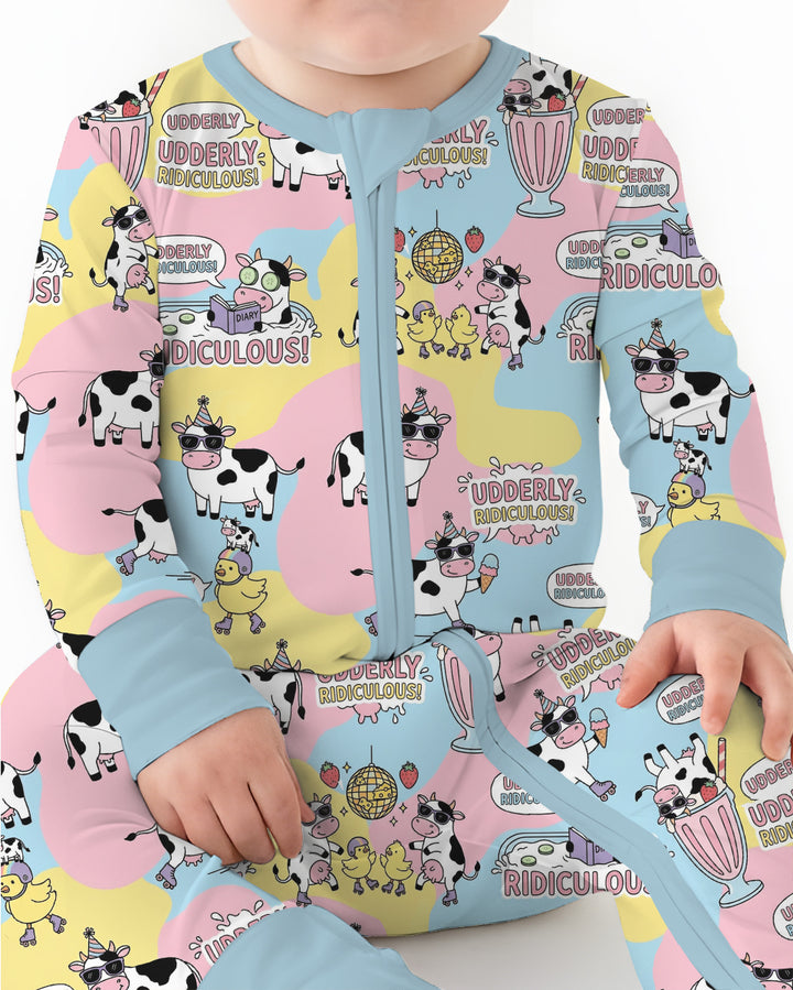 Too Ridiculous To Moo Bamboo Convertible Zippy