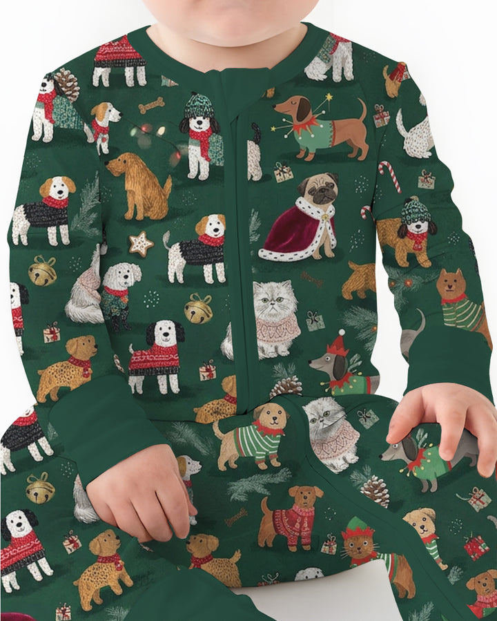 Winter Wonderland Bow Wow Bamboo Convertible Zippy