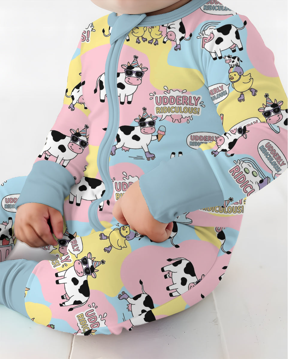 Too Ridiculous To Moo Bamboo Convertible Zippy
